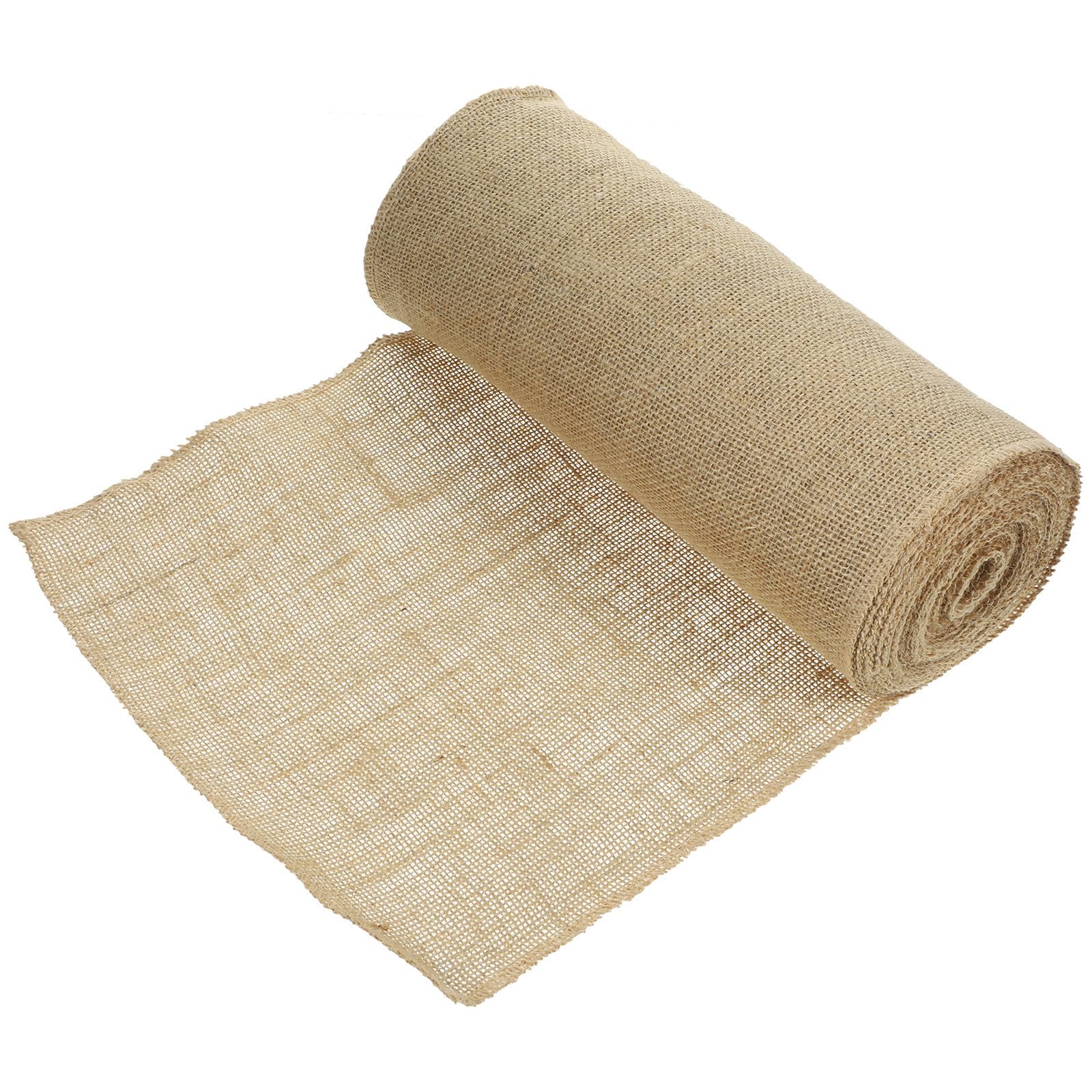 Alipis Rustikaler im Landhausstil 30cm X 10m Rolle Tischläufer aus Jute Leicht Zuschneidbar und Reißfest für Hochzeit und Tischdekoration