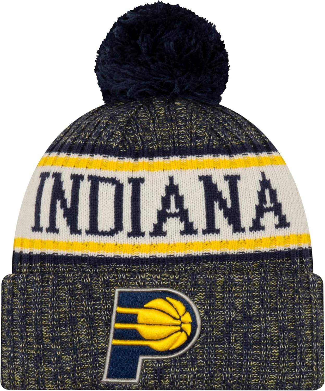 New Era NBA Sport Cuff Beanie Hat with Pom - NBA Cuffed Winter Knit Toque Cap