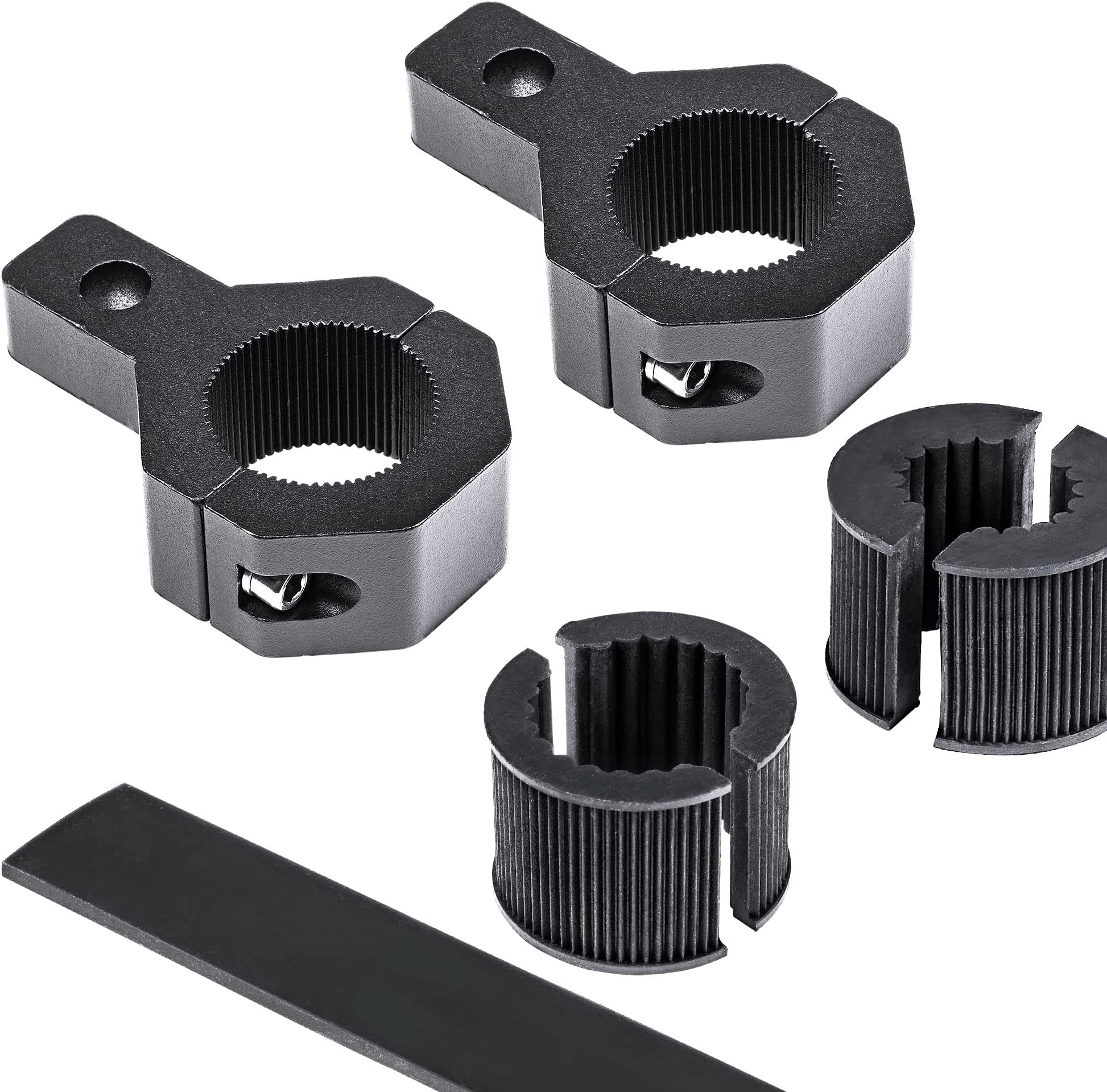LAMPHUS Off-Road ATV UTV Light Bar Mounts Mounting Bracket Mini Bar Clamp Kits [0.75"/1"/1.25" Inch] [Vertical Bar] [Aluminium] [2 Unit] Bull Bar UTV Roll Bar Clamp Tube Roll Cage Clamps Mount