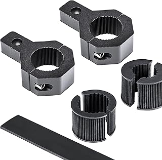 Off-Road ATV UTV Light Bar Mounts Mounting Bracket Mini Bar Clamp Kits [0.75"/1"/1.25" Inch] [Vertical Bar] [Aluminium] [2 Unit] Bull Bar UTV Roll Bar Clamp Tube Roll Cage Clamps Mount for ATV UTV