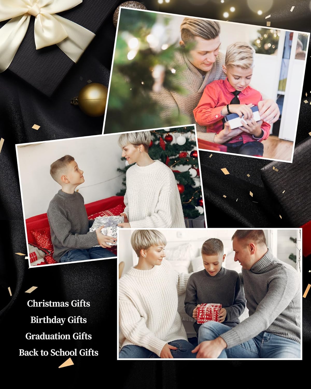 VU100 Gifts for Son/Man/Brother Leather Bracelet for Men Inspirational Gifts Valentine's Day Birthday Present for Boyfriend Husband Teenage - Image 3