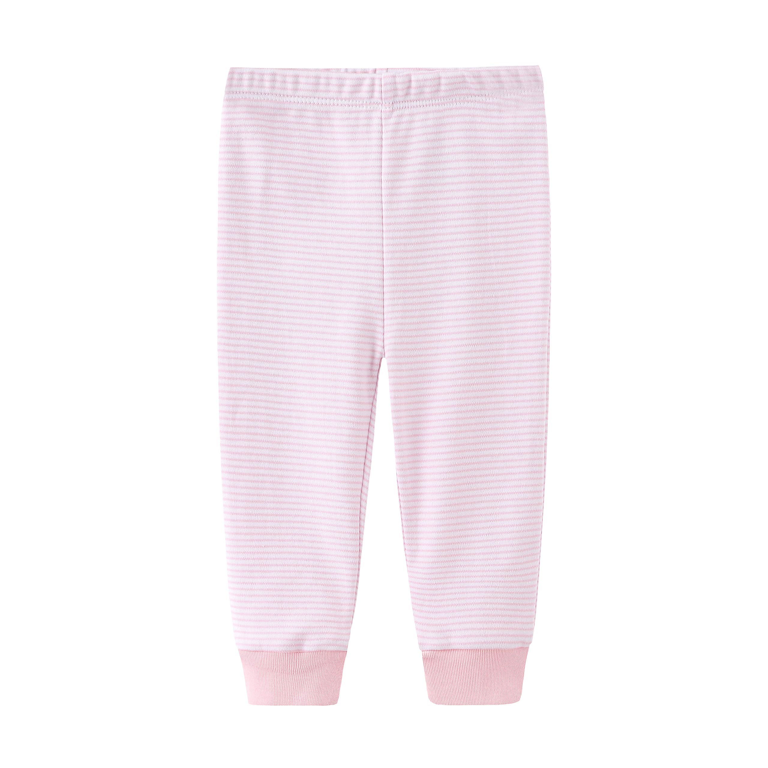 Conjunto de 9 piezas para bebés y niños, conjunto de pantalones de regalo unisex para bebés - rosa - 0-3 meses