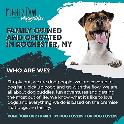 Miniatura 6 de Mighty Paw Waggables Mighty Scoot (fabricado en Estados Unidos)  Masticables de glándula anal de apoyo digestivo para perros. Patín de glándula anal