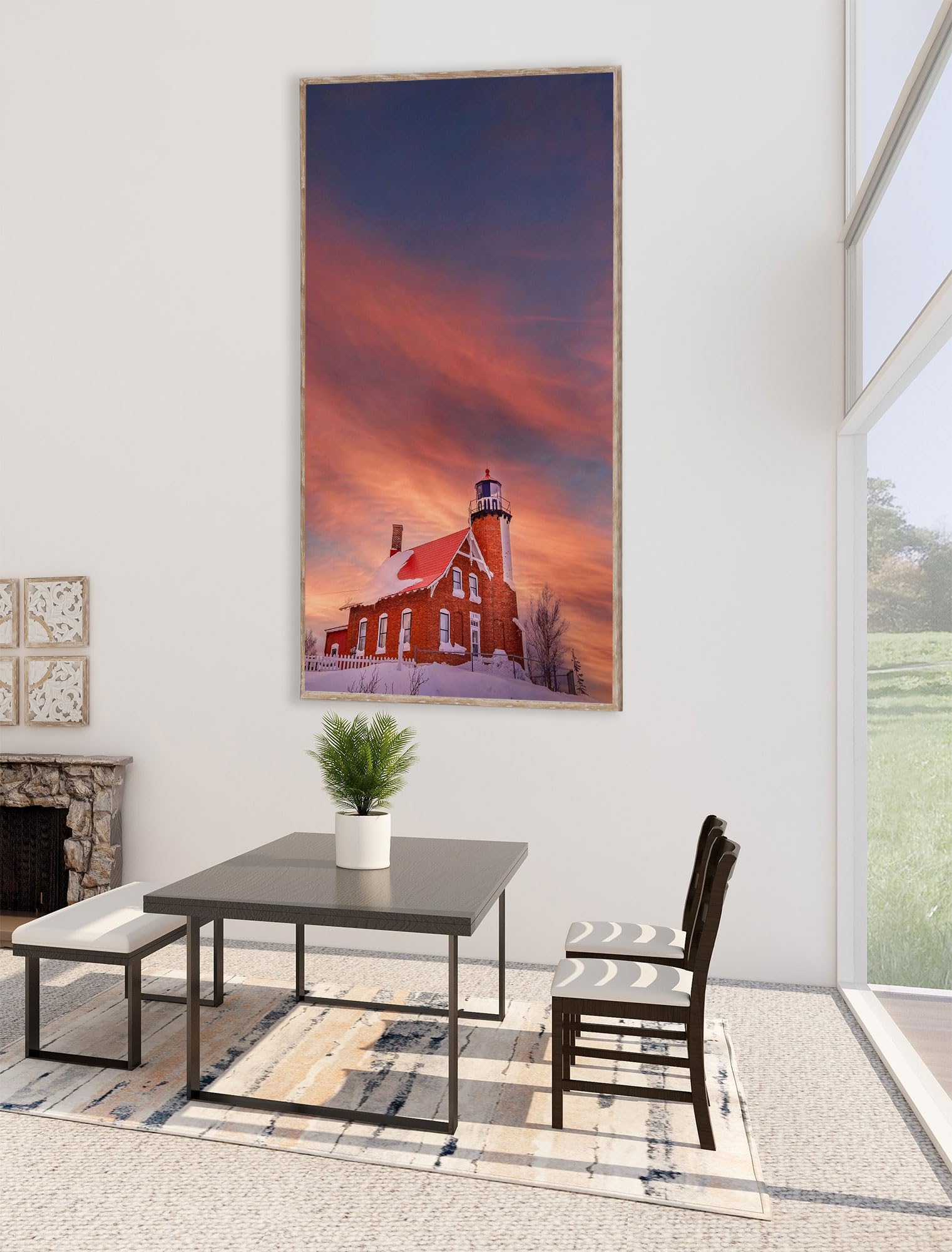 Instarry 5D Diamond Painting Kit – Quadro Cibo Frutta 80x40 Cm (Rotondo)