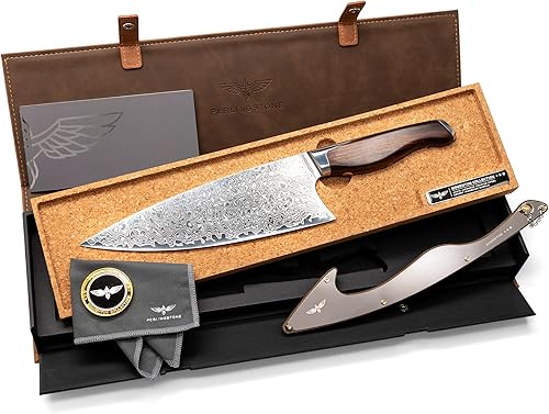 Miniatura 4 de Momentum Collection - Cuchillo de chef de 8 pulgadas, cuchillo de chef ultra afilado con hoja de acero japonés AUS10, cuchillo de cocina