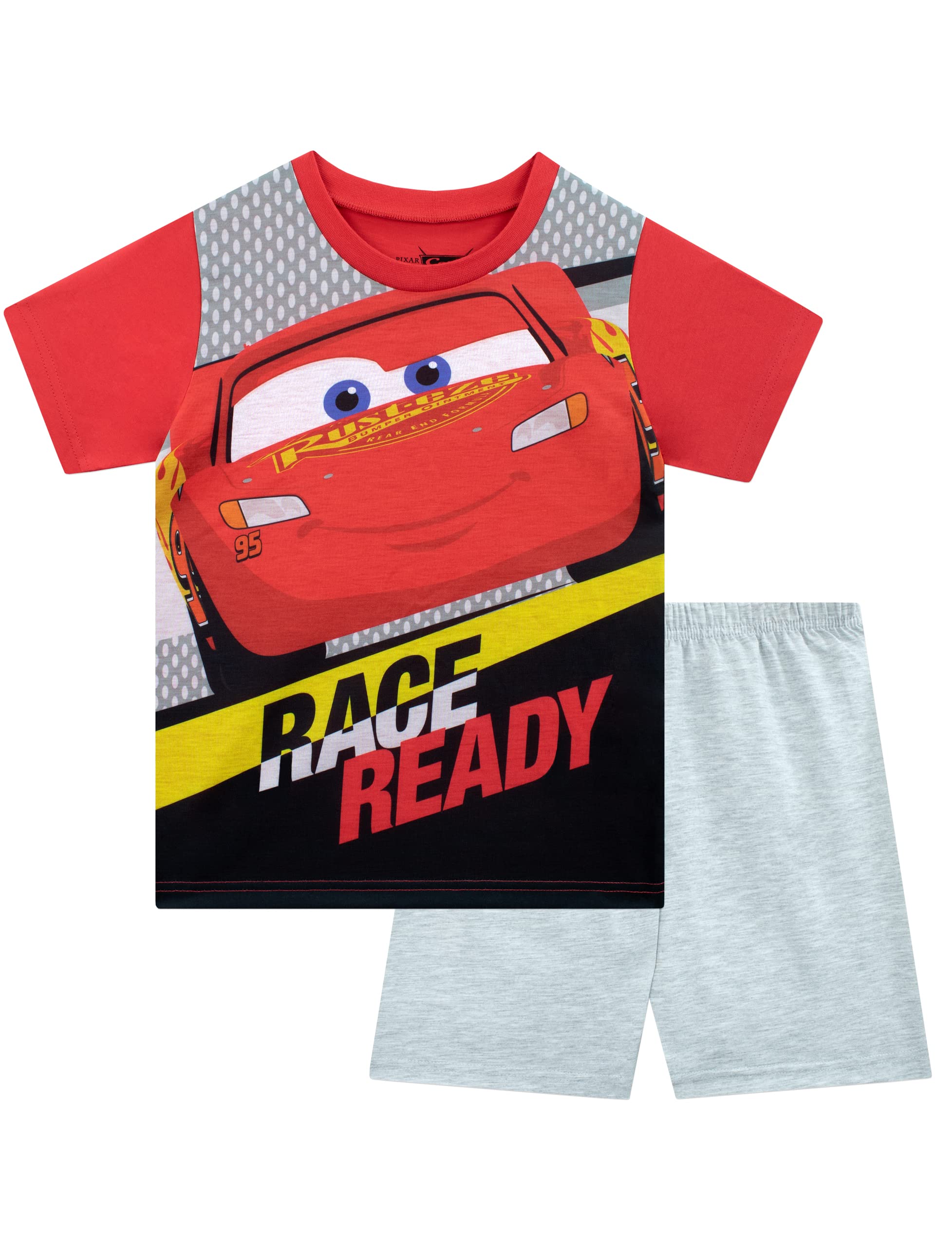 Disney Boys Cars Pyjamas Lightning McQueen Kids Short Pyjamas Multicolour 9 to 10 Years