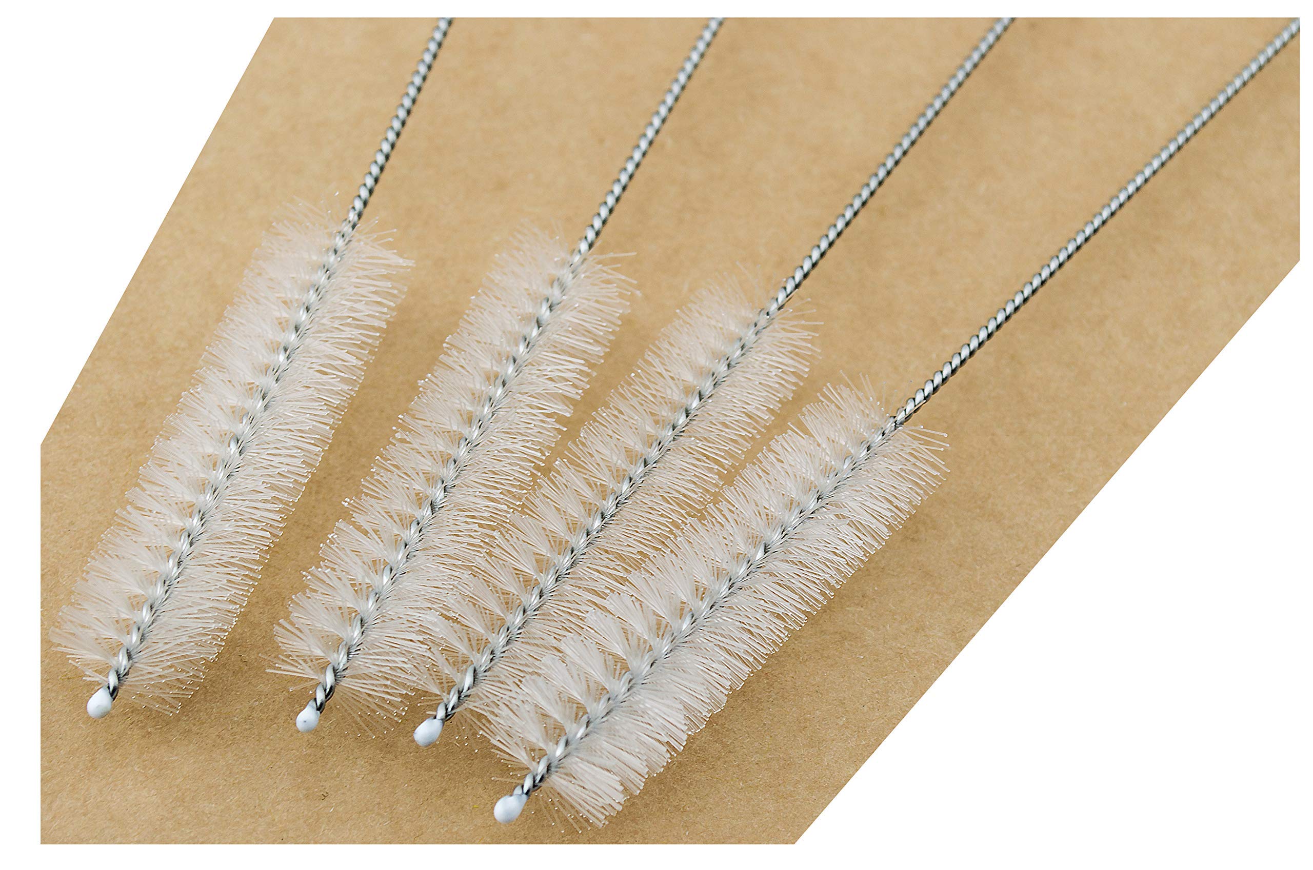 CocoStraw Bubble Tea Boba Straw Cleaning Brushes Set of 4 - EXTRA WIDE 1/2" wide x 10" Jumbo Drink Brand