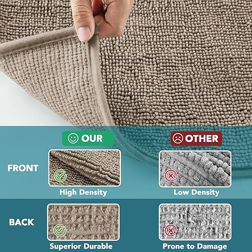 Miniatura 5 de Turquoize Funda de felpilla de felpa gruesa y suave para sofá de 3 plazas, protector antideslizante para perros y gatos (35 x 74 pulgadas, arena)