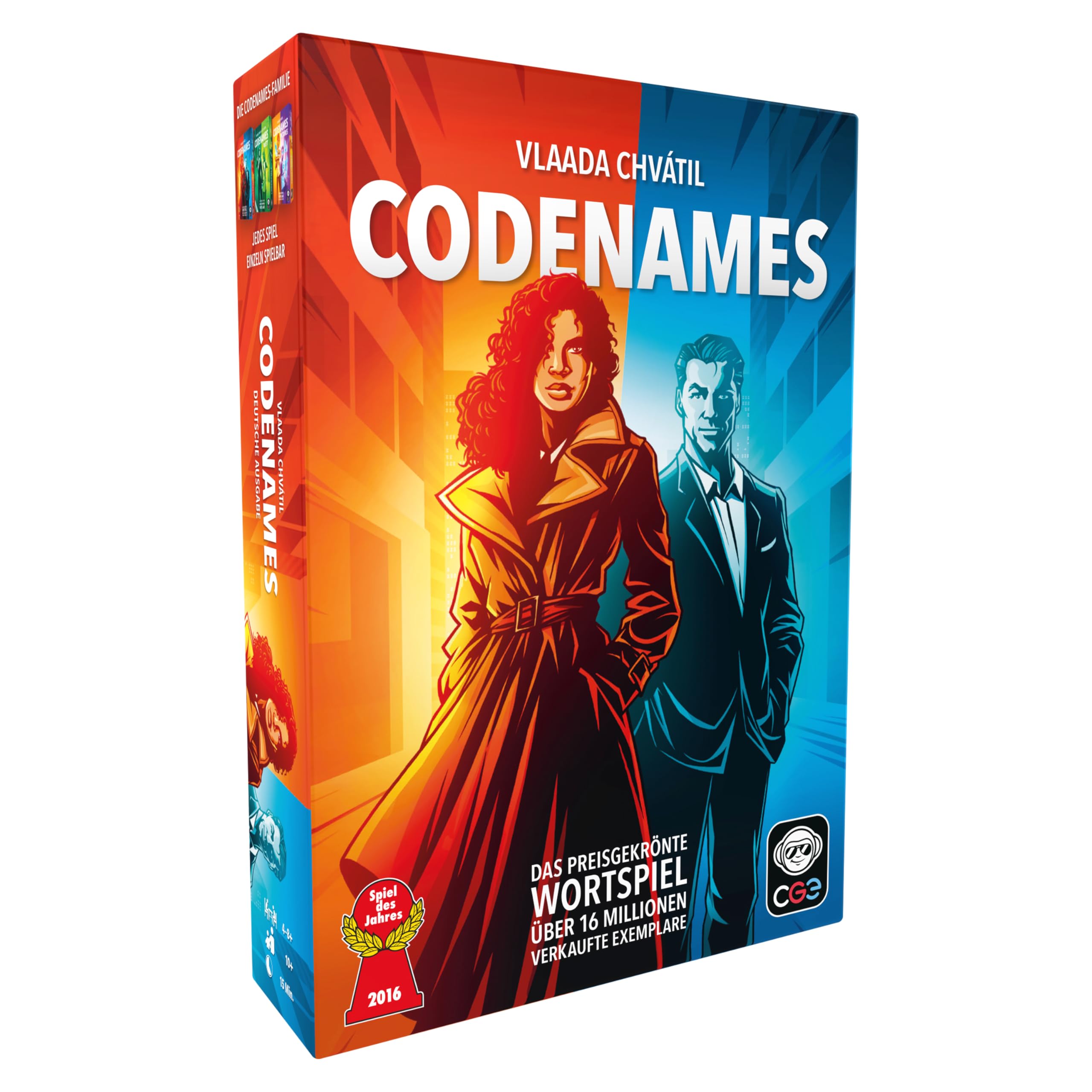 Czech Games Edition Codenames | CGE | Deutsch | ab 10 Jahren | 2-8+ Spieler