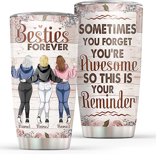Vaso personalizado con texto en inglés Sometimes You Forget You're Awesome So This Is Your Reminder, tazas con texto en inglés You are my person,