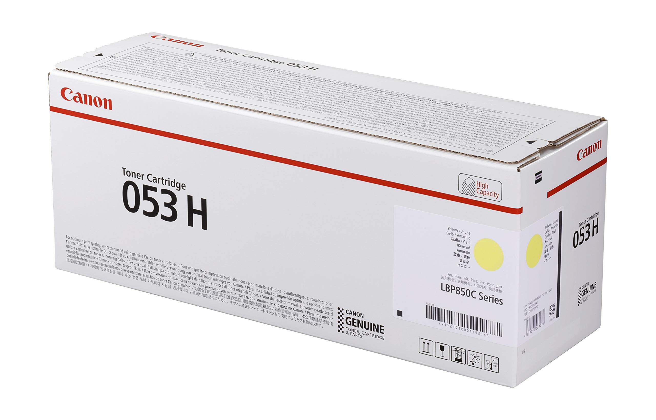 Amazon.co.jp: Canon CRG-053HYEL Toner Cartridge 053H Yellow  