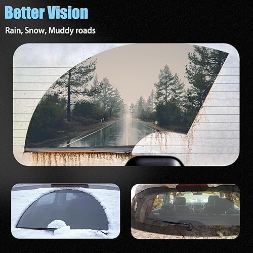 Miniatura 7 de Limpiaparabrisas trasero de 12 pulgadas para Mazda 3 Hatchback 2014-2018 Mazda 6 2004-2007 Reemplazar # 68197111AA limpiaparabrisas trasero