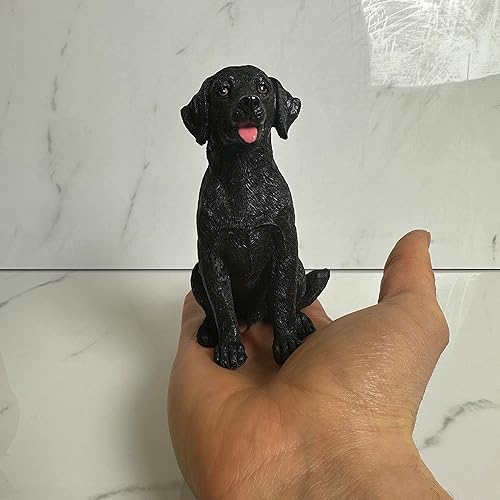 Miniatura 4 de Estatua de estatua de perro sentado Labrador Retriever Pastor alemán Golden Retriever Bulldog francés Rottweiler