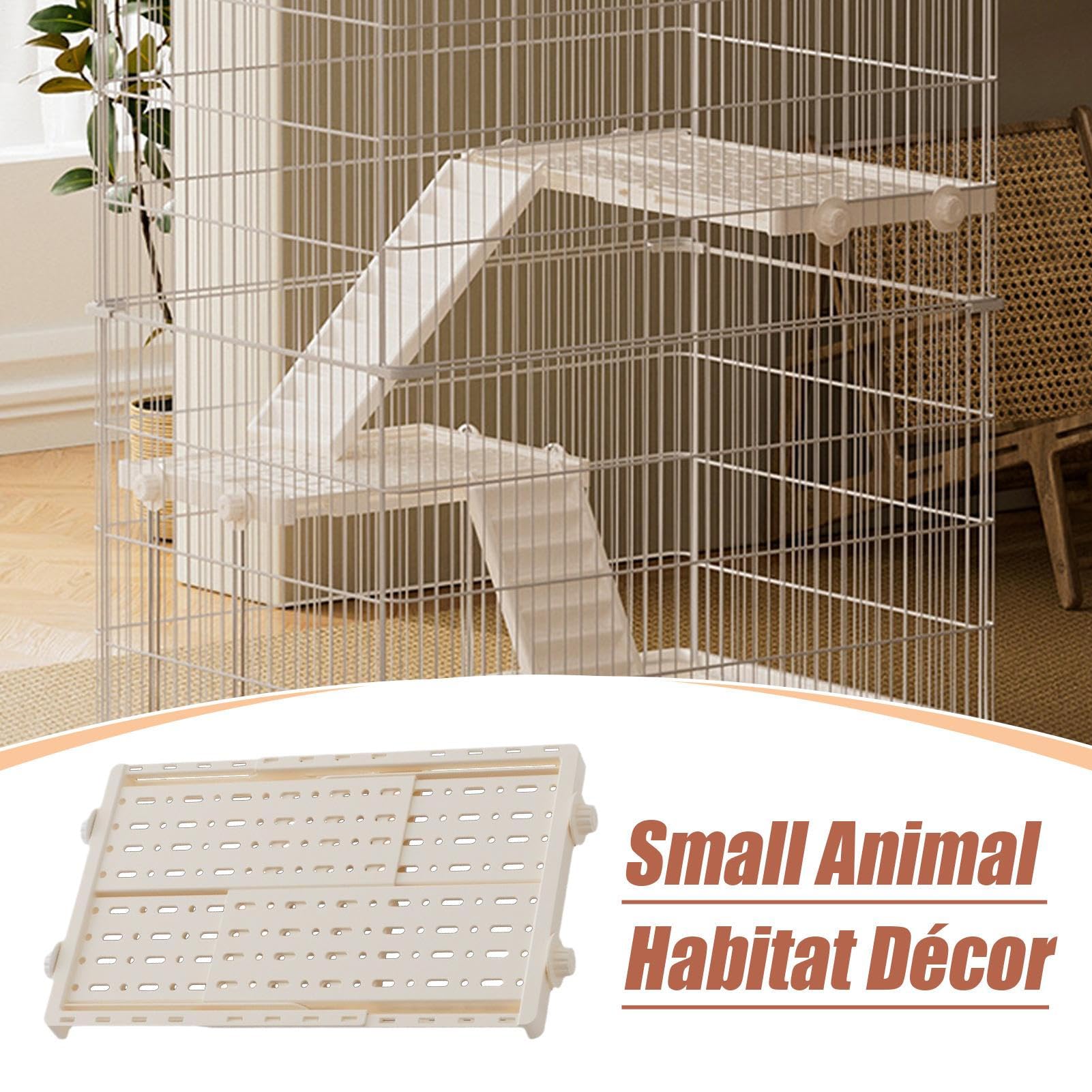 Hamster Habitat Casette Retrattili Per Conigli Con Decorazione | per Gabbie Animali Domestici Ampliati per Sdraiarsi, Alzarsi e Riposare - Ideali per Gerbilli, Furetti e Scoiattoli in Casa