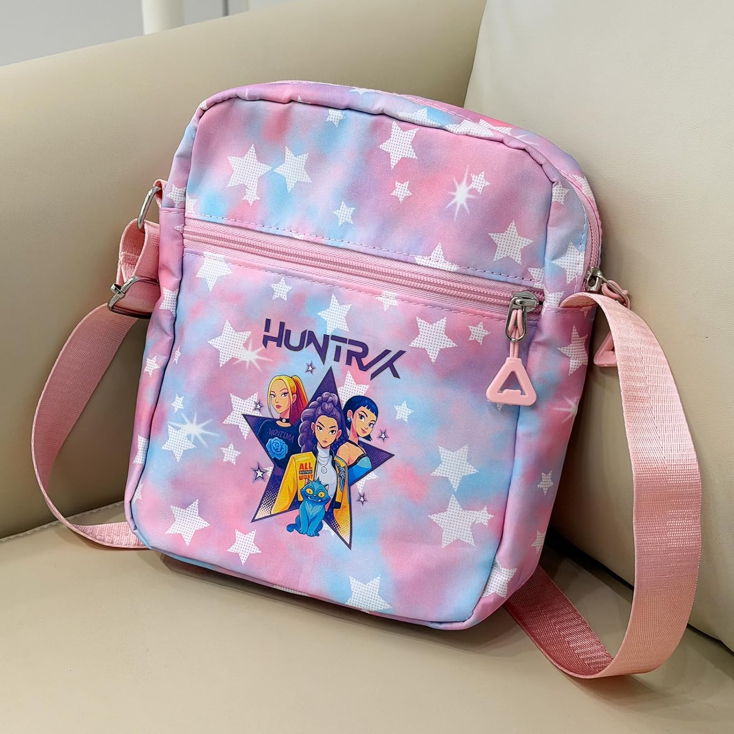 K-pop Crossbody Bag with Zipper, Cute Cartoon Shoulder Bag with Adjustable shoulder straps, Anime Merch for Womens Birthday Gifts - Image 3