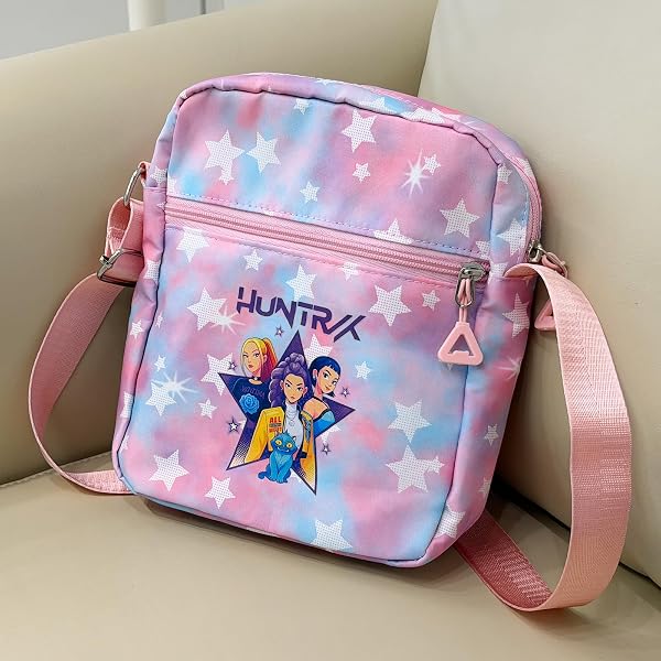 K-pop Crossbody Bag with Zipper, Cute Cartoon Shoulder Bag with Adjustable shoulder straps, Anime Merch for Womens Birthday Gifts - 3