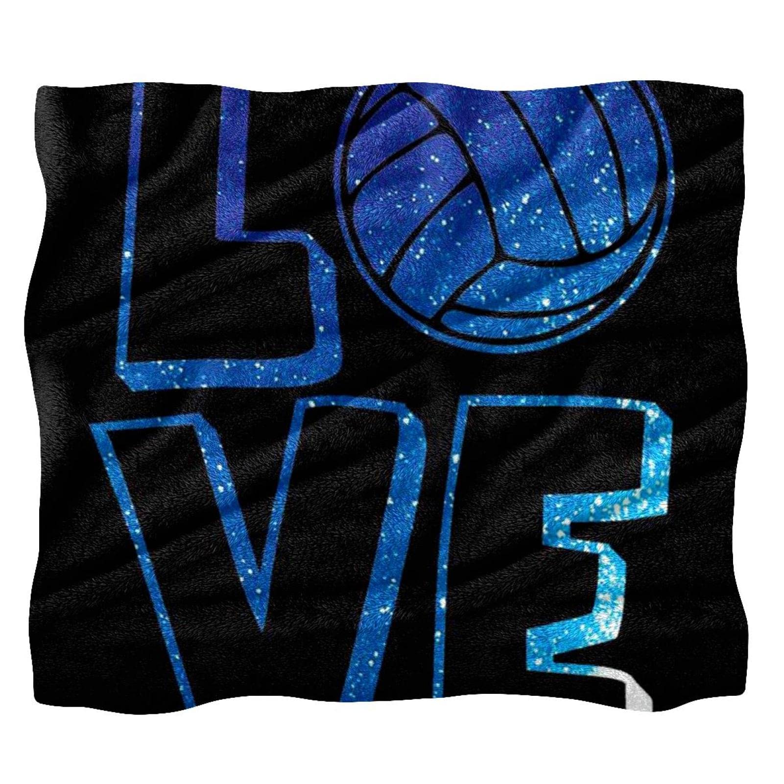 Couverture de lit volley-ball amour galaxie, cadeau idéal pour garçon et fille