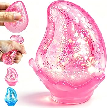 Squishy Stress Balls,Drop Glitter Squeeze Fidget Toys for Kids&Adults