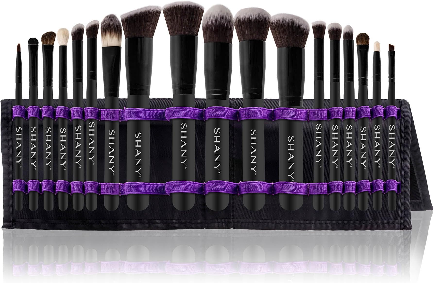 SHANY Artisan's Easel 18-Piece Brush Collection - Black
