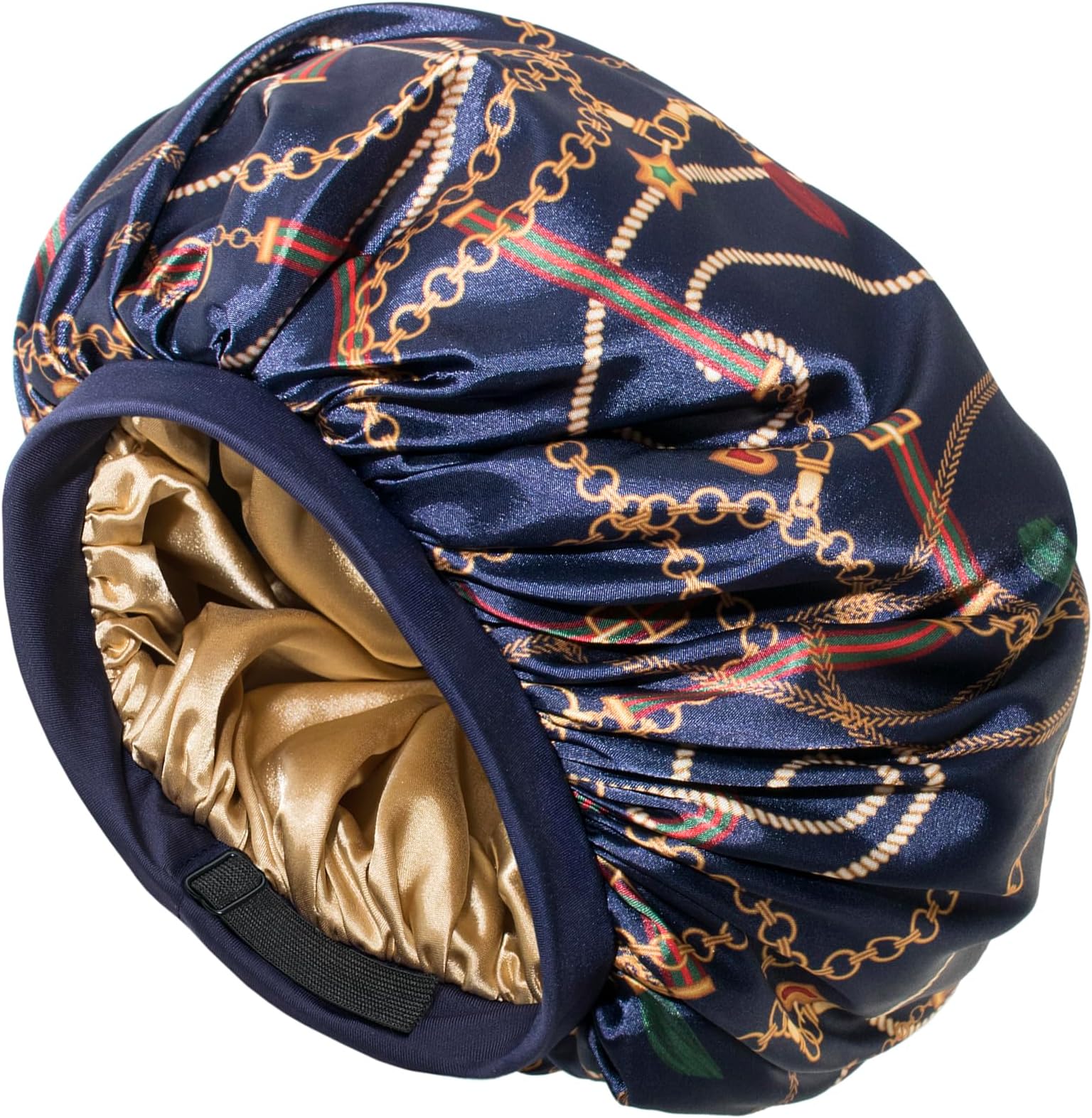 CAPLORD Double Sided Satin Bonnet for Sleeping - Adjustable Silk Sleep Cap for Women and Men