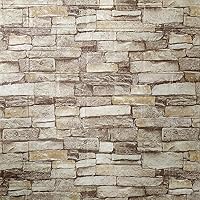 Vista 9 de 3D paneles de pared de espuma autoadhesivos, pelar y pegar ladrillo piedra papel pintado calcomanía de pared para sala de estar niños dormitorio