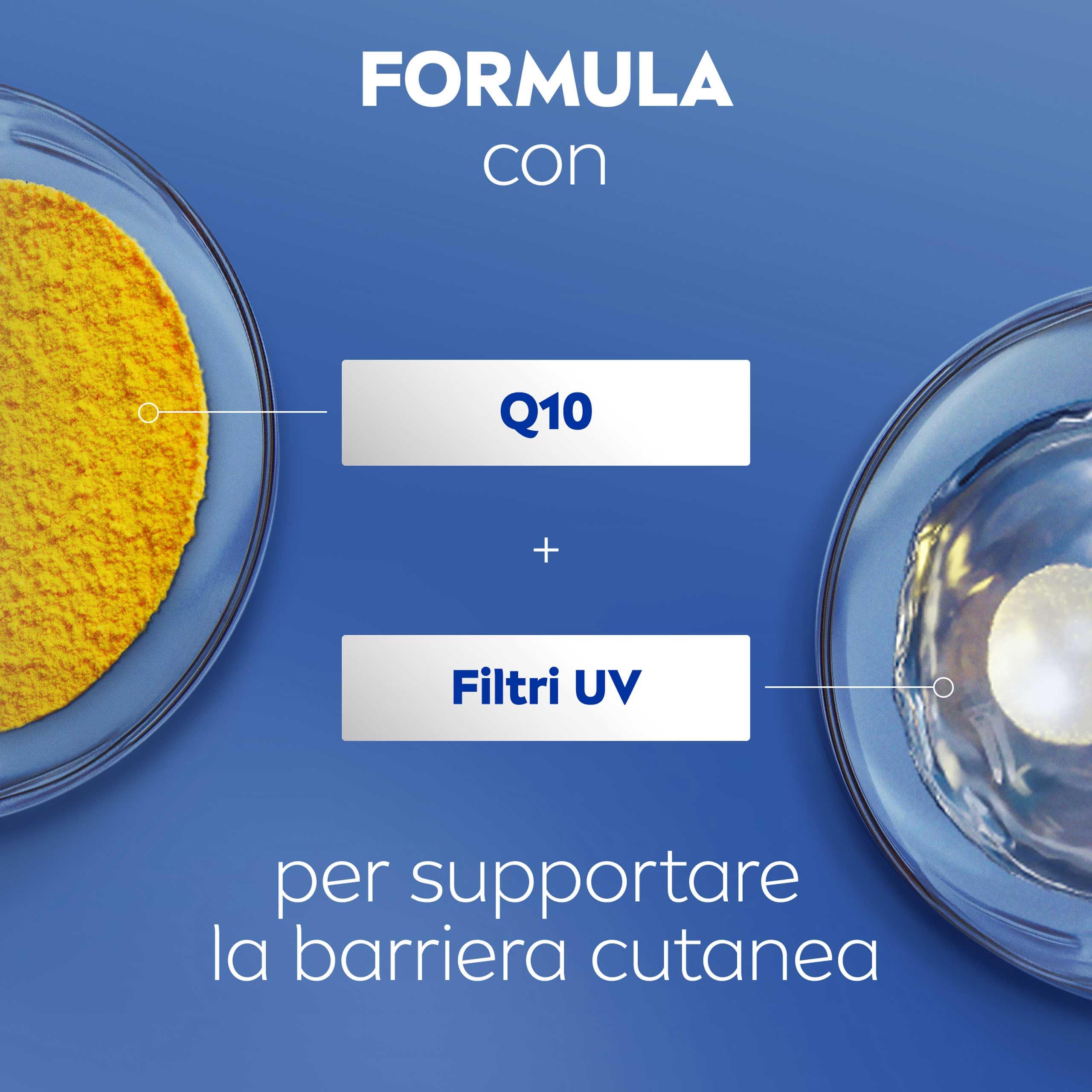 NIVEA Q10 Crema Mani Anti-Età 100 ml, Crema mani antiage e idratante 48h, Hand cream antirughe con Coenzima Q10 e Filtri UV, Migliora l'elasticità, Assorbimento rapido, Per tutti i tipi di pelle