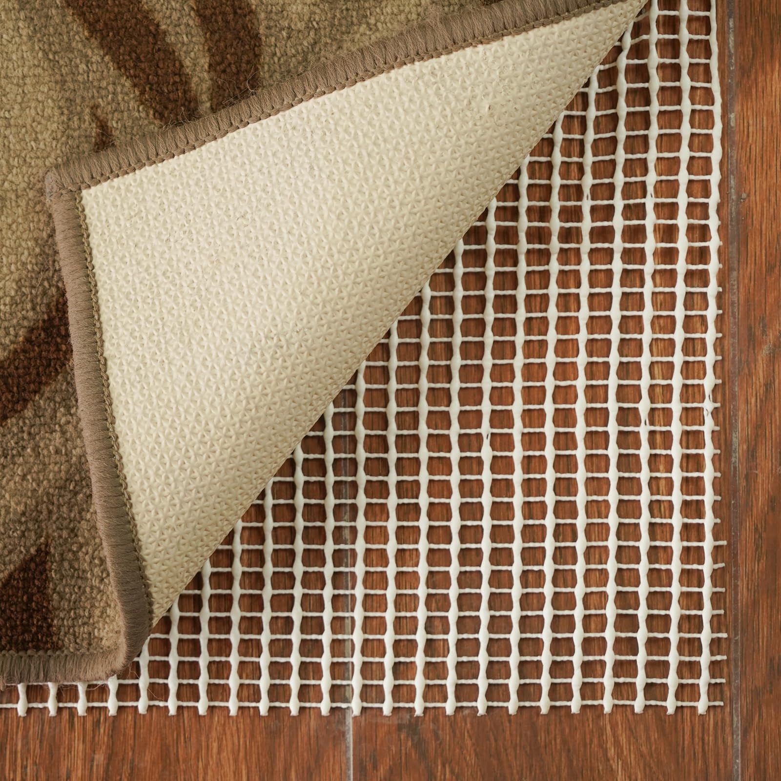 Teppich-Greifer – rutschfeste Antirutschmatte Teppichunterlage, große Größe, 120 x 180 cm, waschbar, Teppichgreifer für Holz- und Hartböden – rutschfester Teppichgreifer für Laminatböden