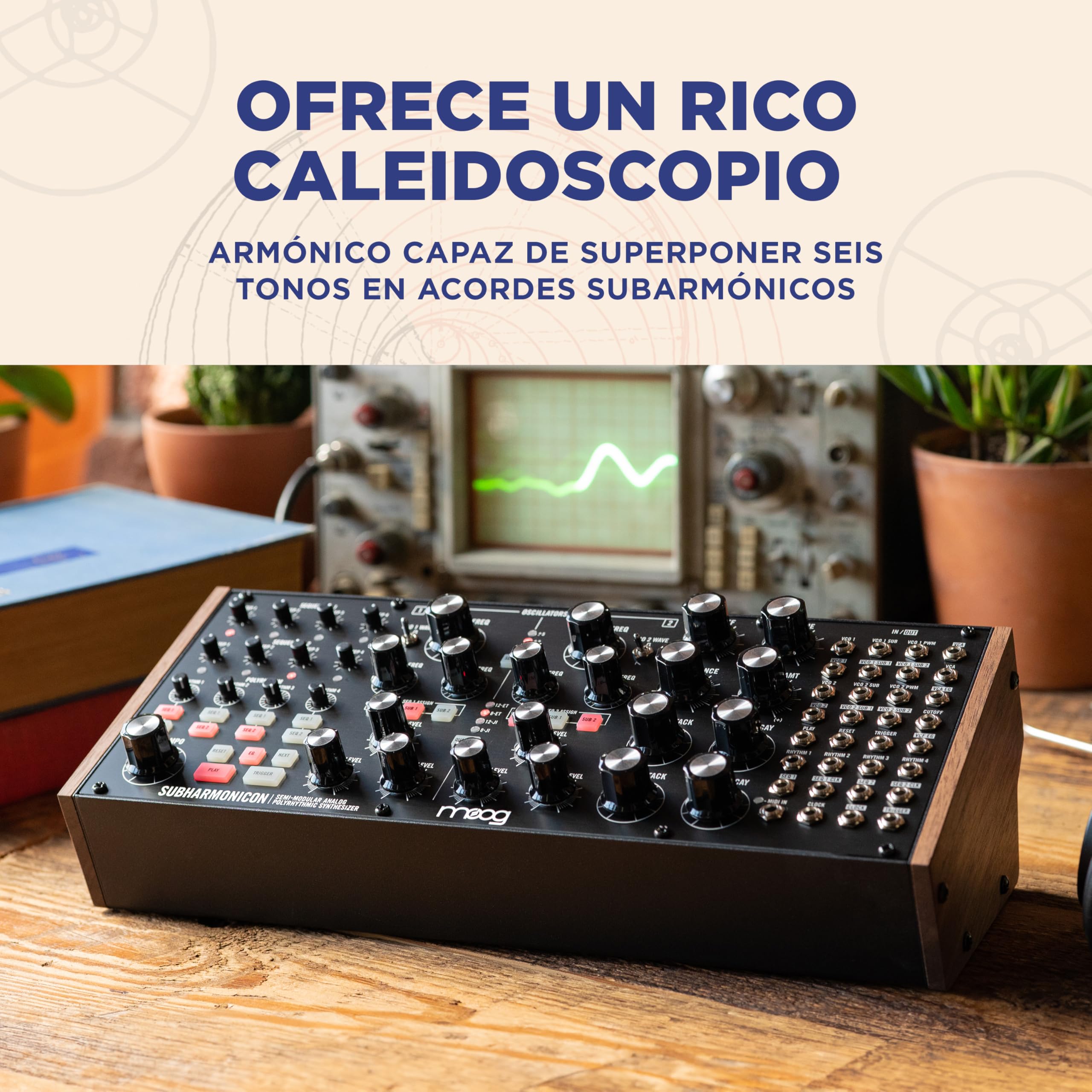 MOOG Subharmonicon - Sintetizador Polirrítmico Analógico Semimodular con Secuenciador Dual, MIDI y Bahía de Parcheo