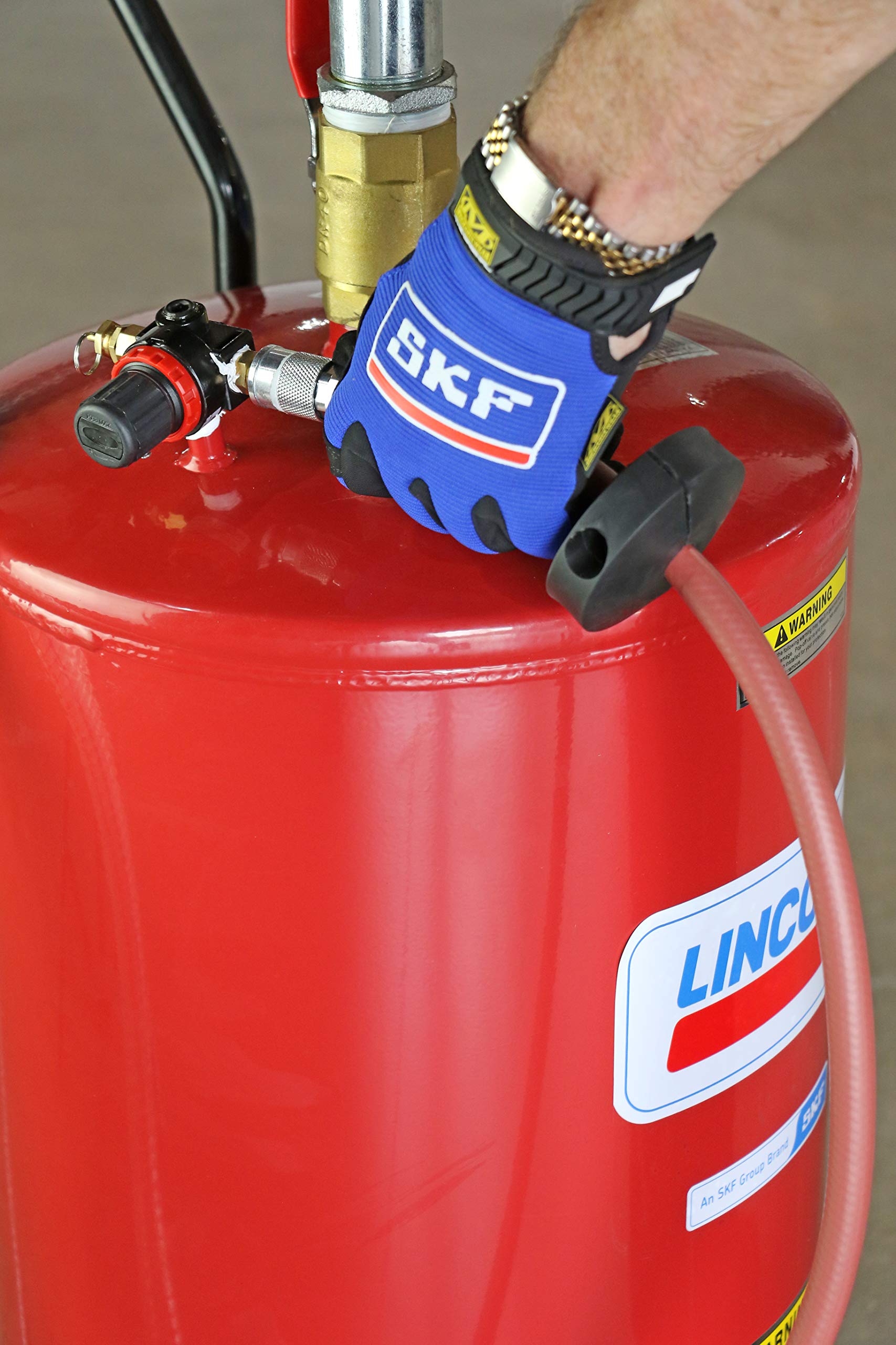 Lincoln 3601 Pressurized Air Operated 18 Gallon Portable Industrial