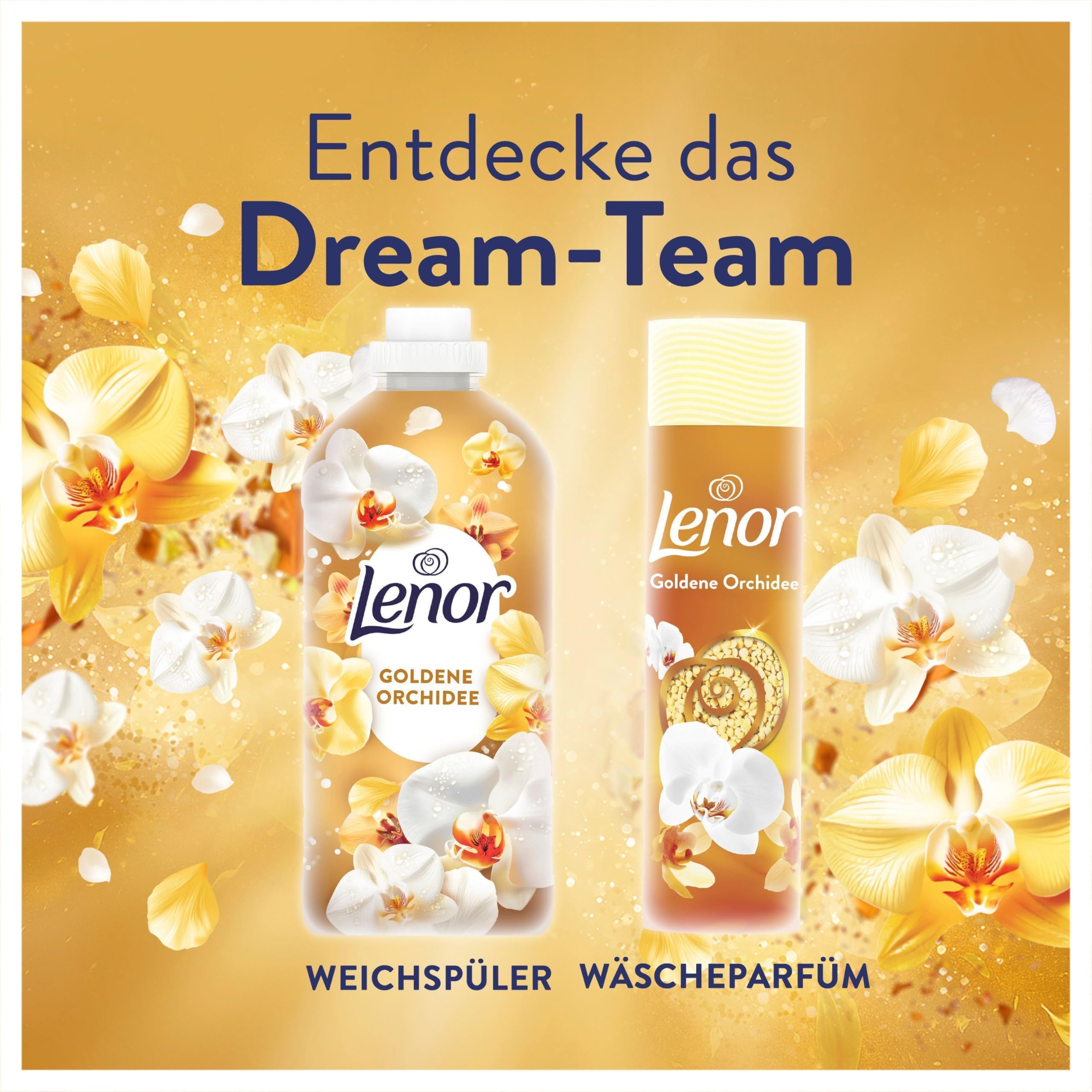 Lenor Weichspüler 12x38 Waschladungen, Goldene Orchidee, 24H Unwiderstehliche Frische