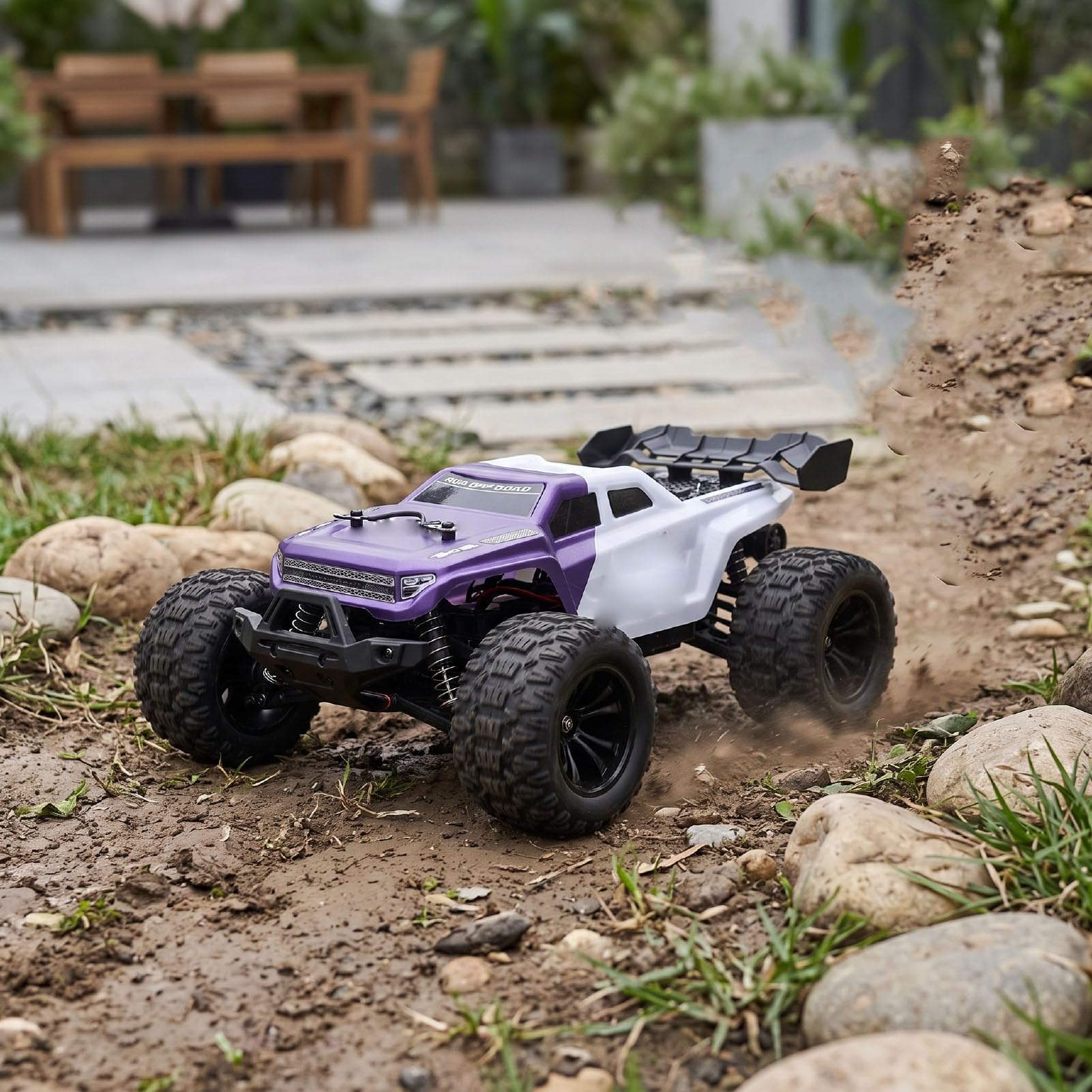 Cryfokt Auto RC Fuoristrada, Buggy 4WD con Motore Spazzolato 42 Kmh per