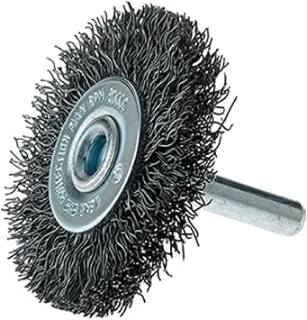 Mercer Industries 182020B - 2" x 1/4" Shank Crimped Wire Wheels, .014 Carbon Steel Wire 20 pack