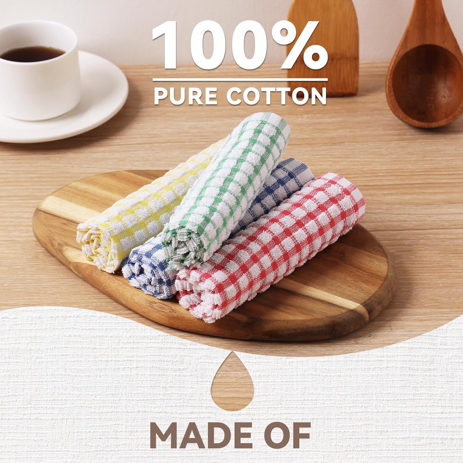 Egles 12 Packs Kitchen Dishcloths 12x12