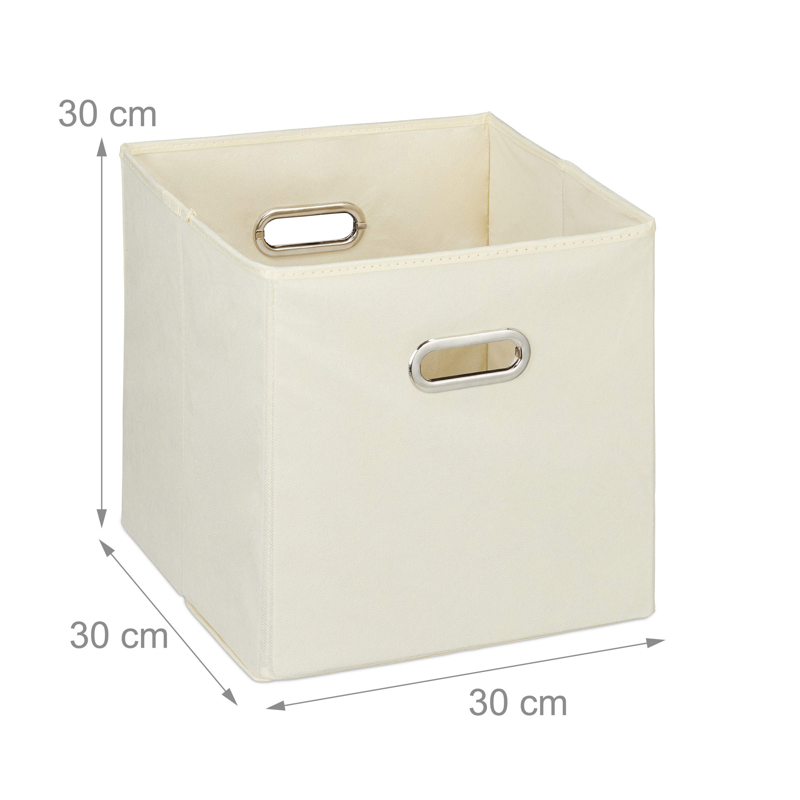 Set Da 4 Contenitori Per Giochi Dei Bambini, Scatole Portagiochi Con Animali E Mostri, 30x30x30 Cm, Colorato, Relaxdays | Leroy Merlin - Foto 3