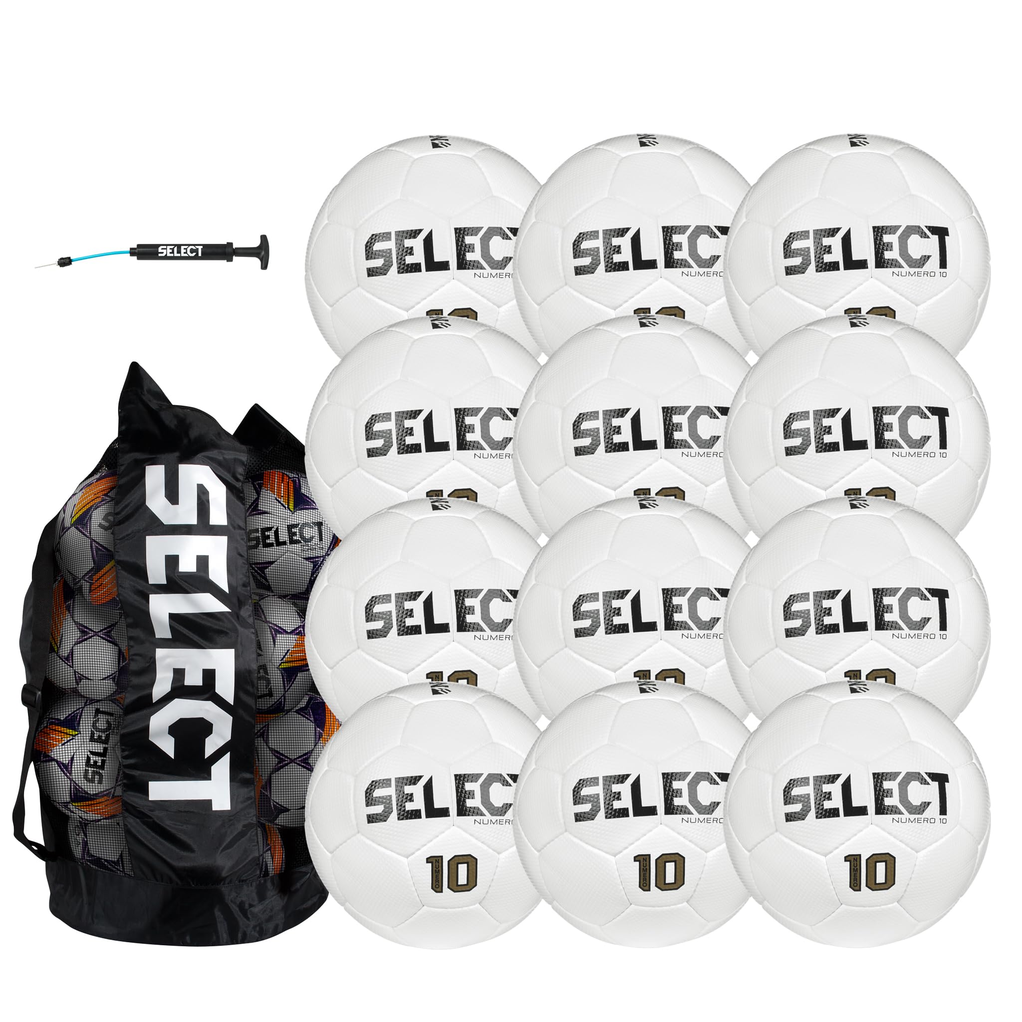 ESSENCE BALL 6個入り SELECT Numero 10 Soccer Ball, 12-Ball Pack with Duffle Ball Bag