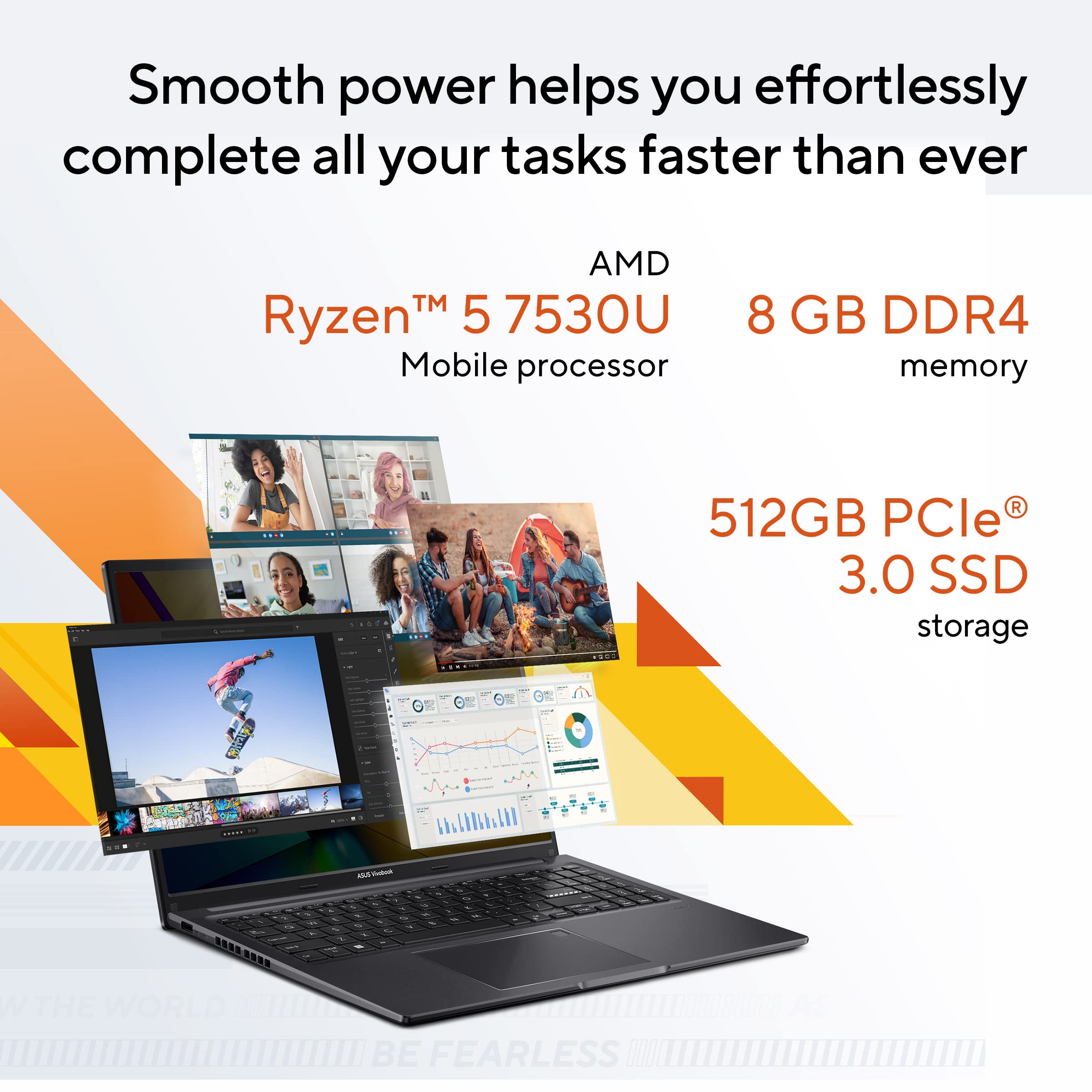 ASUS Vivobook 16 (2023), AMD Ryzen 5 7530U, 16