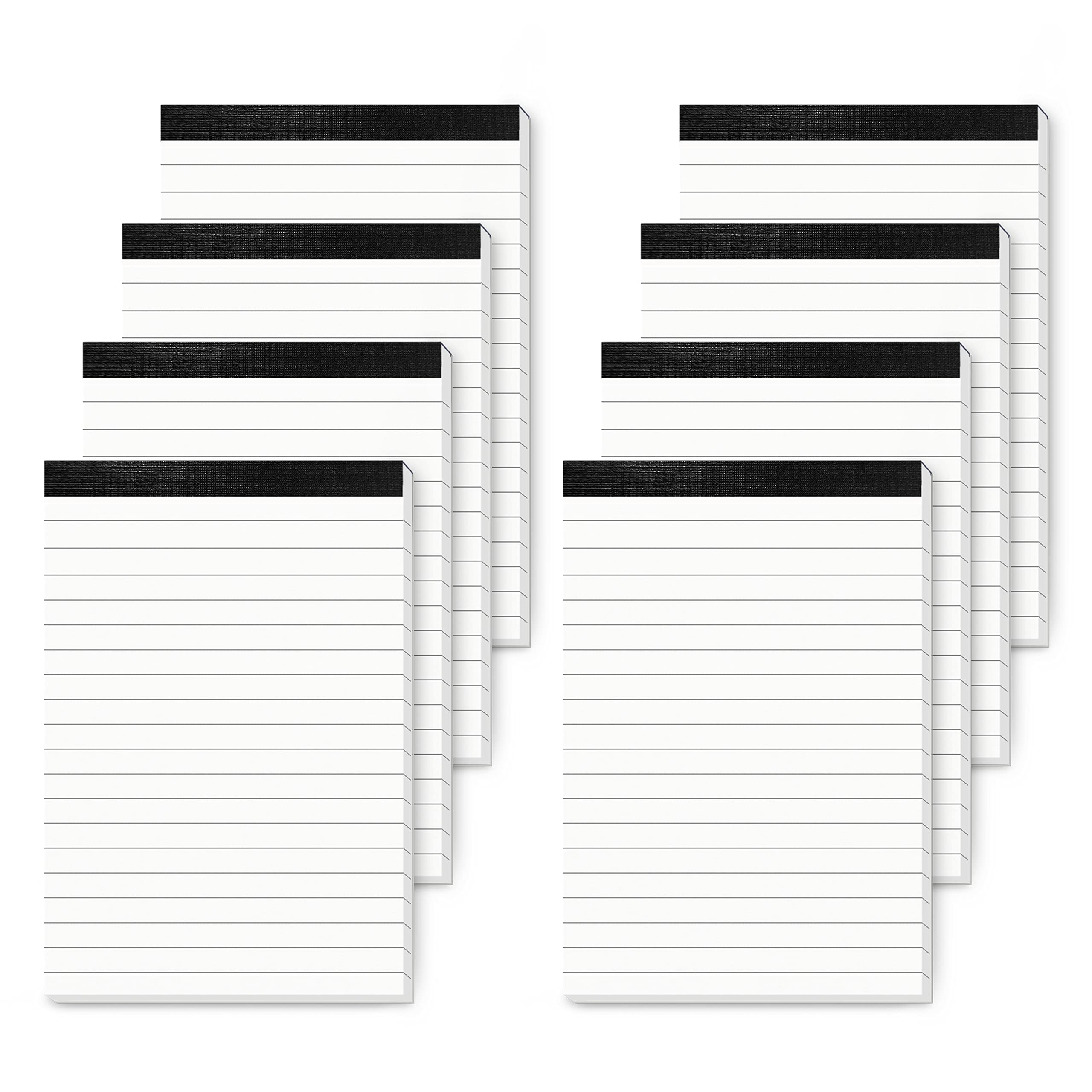 8 Pack Notepads A6 Small Notepads Refills 4 x 6 In Memo Pads Lined Paper Pad Writing Note Pad 4 x 6” Scratch Pads Server Writing Pads Small Pocket Notebook with 30 Sheets in Each Pad for School Office