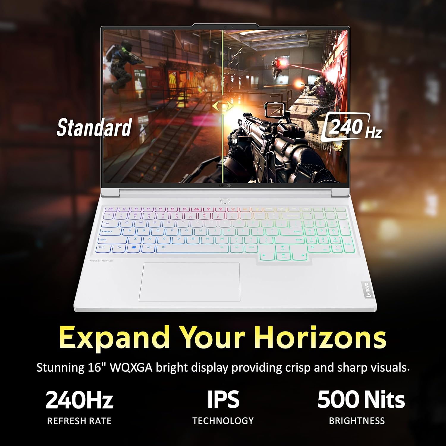 Lenovo Legion 7i 16" WQXGA 240Hz Gaming Laptop, Intel i9-14900HX, GeForce RTX 4070, 32GB DDR5, 1TB SSD, Per-Key RGB Keyboard, 1080p Camera, Wi-Fi 6E, Win 11, White, 256GB Docking Station Set