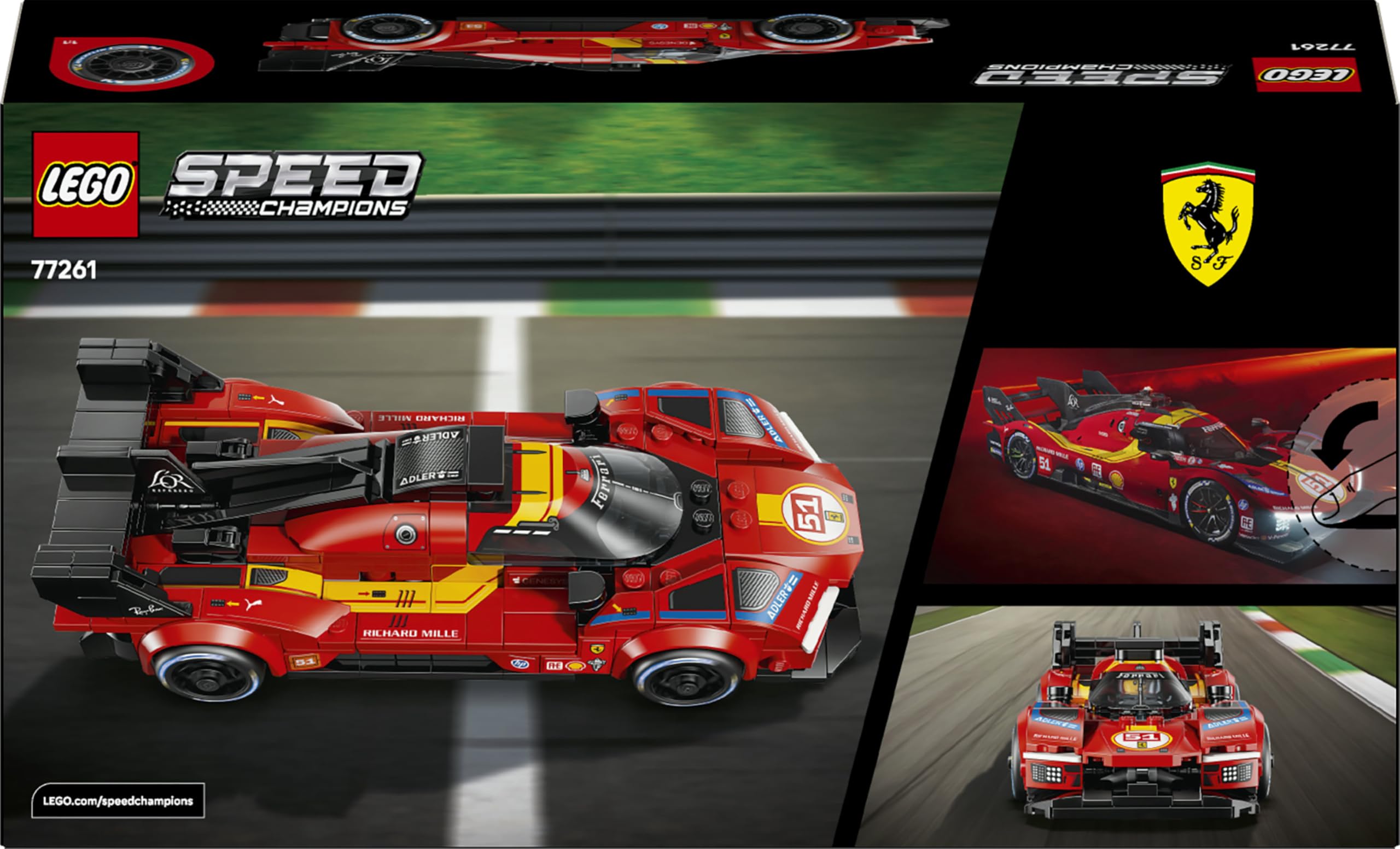 LEGO Speed Champions Ferrari 499P - Jouet Voiture de Course - Maquette STEM avec Minifigurine Collector de Pilote - Cadeau sur Le Thème du Sport Automobile pour Garçon dès 9 Ans ou Fan 77261