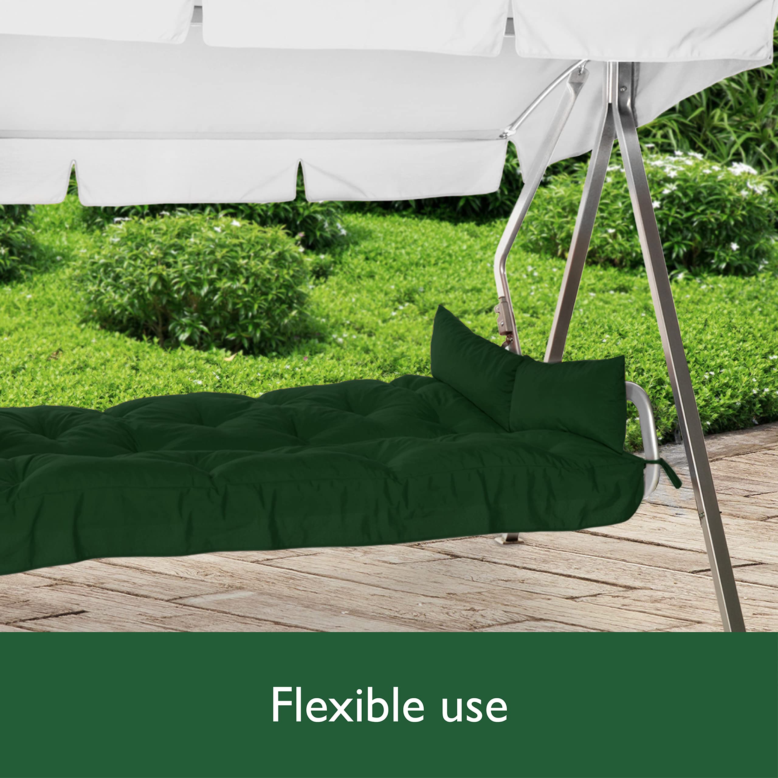 Beautissu Garden Bench Cushion 180x50x8cm Flair HS 3 Seater Hammock