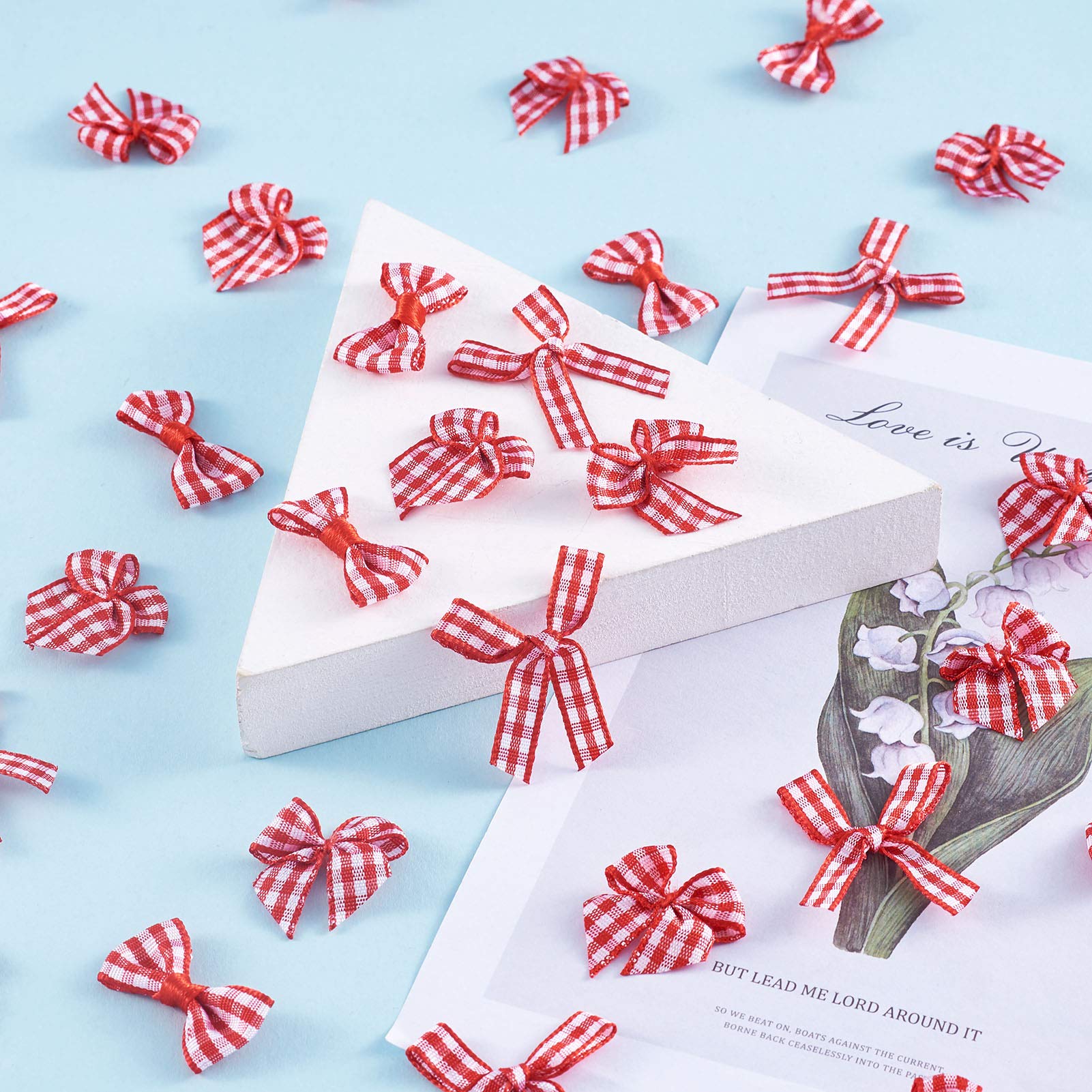 Mini satijnen lint strikken, 30 stuks strikken om te knutselen, strik, ministrik, voor naaien, scrapbooking, bruiloftsdecoratie, kaarten, doe-het-zelf