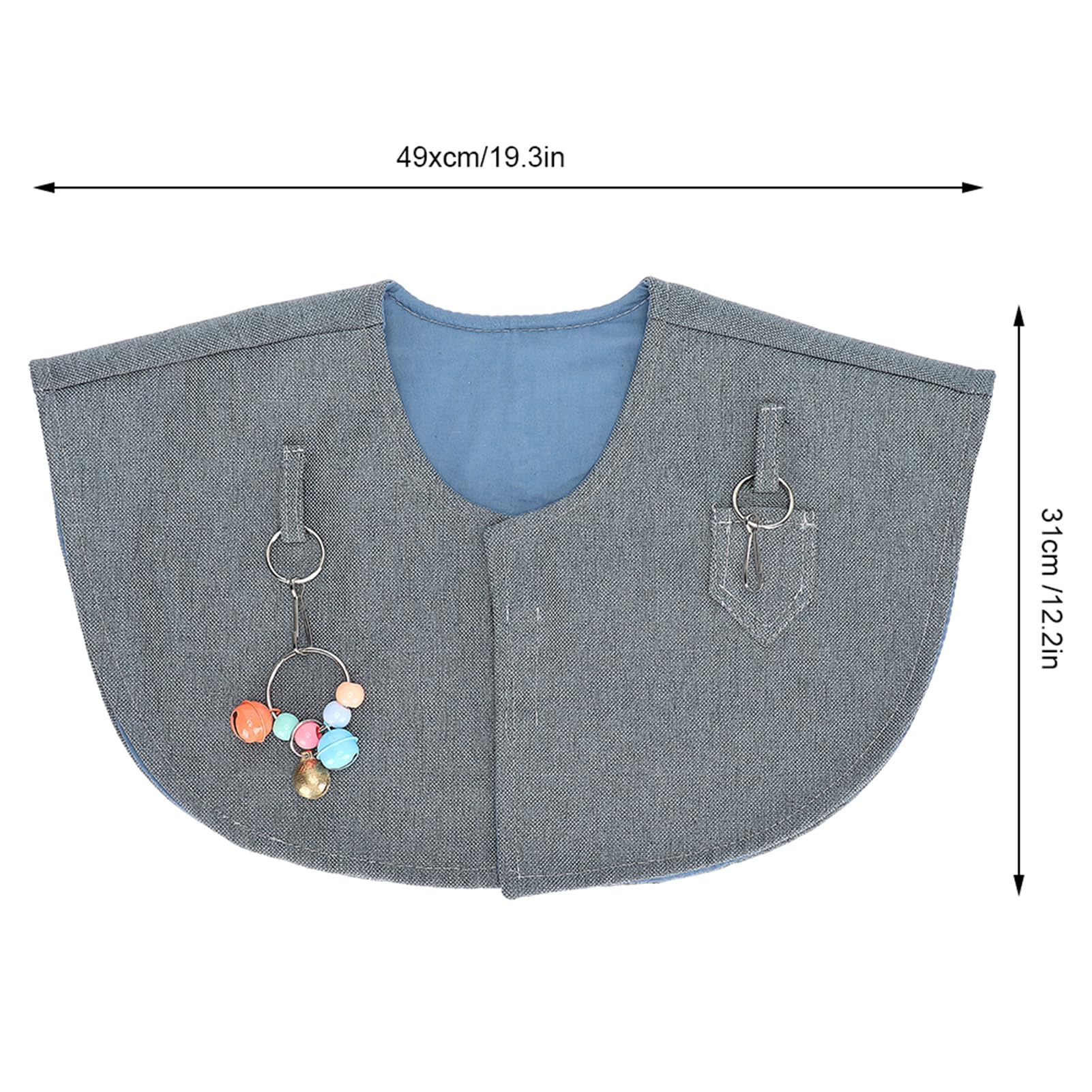 Protector de hombro antiarañazos para loros, almohadilla para cubierta de caca de pañal para pájaros, tobillera antiarañazos, almohadilla para hombros para mascotas, mantón de