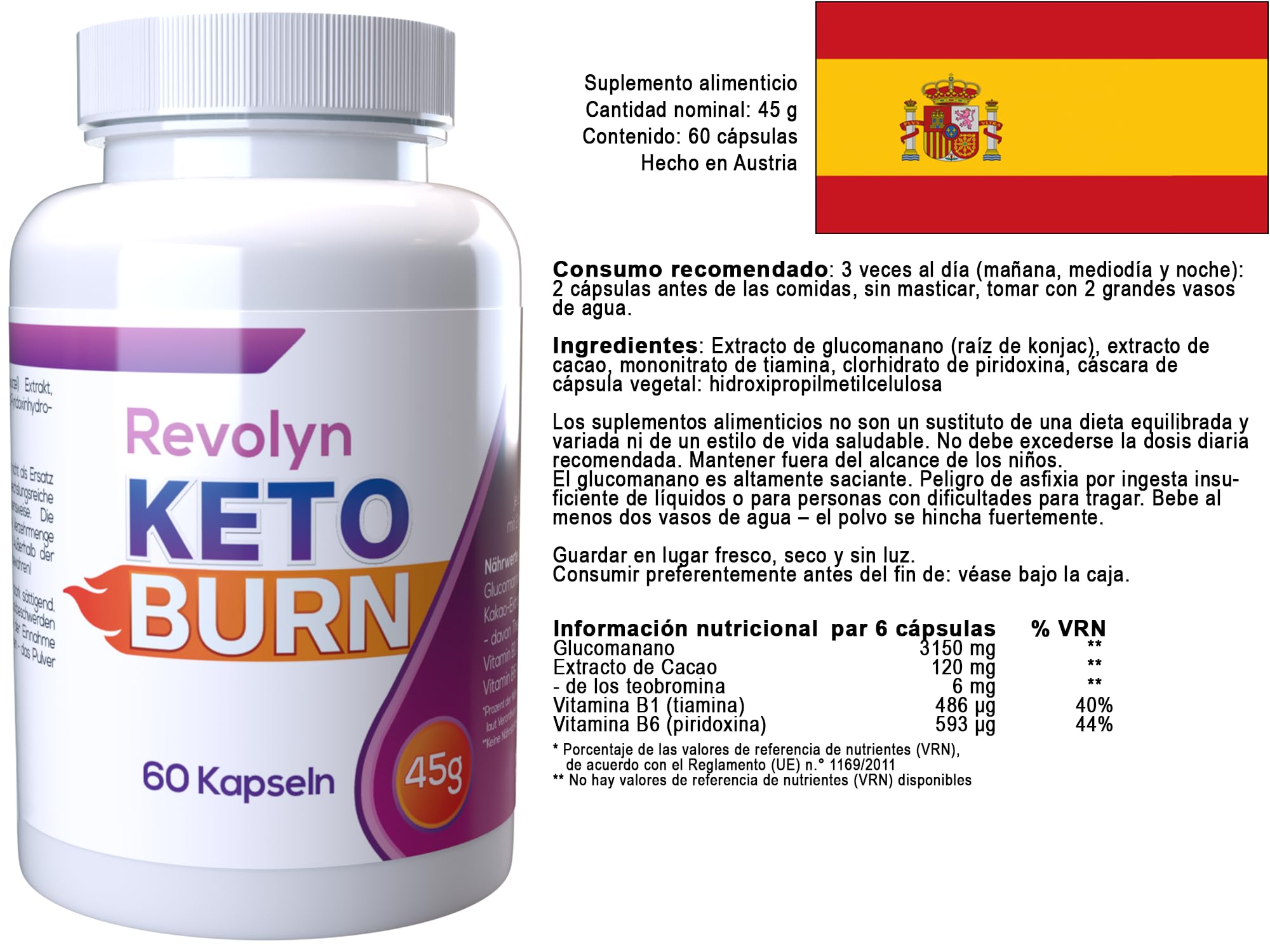 Keto Burn - 120 Kapseln (2x60 Kapseln) - 2er Pack