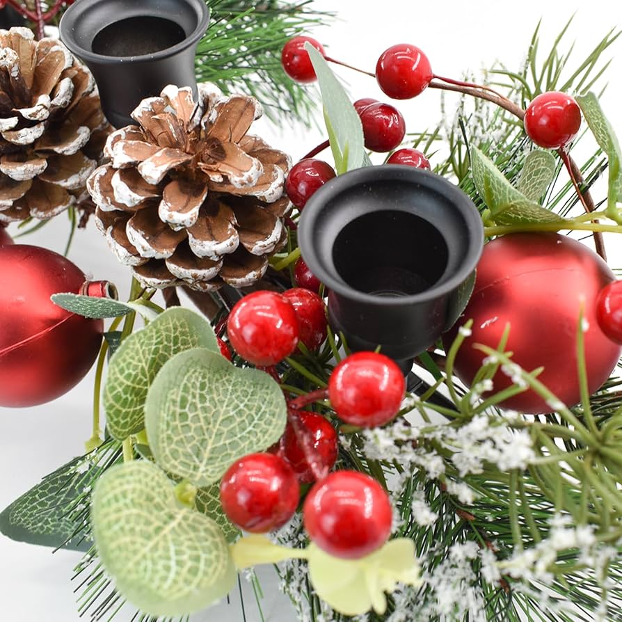 Amazon.co.jp: MrMrKura クリスマス キャンドルホルダー センター