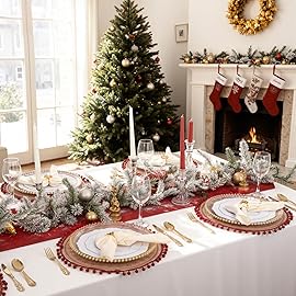 WDF 60pcs Gold Plastic Dinner Plates -10.25inch Baroque White and Gold Plates Fancy Heavy Duty Plastic Plates for Upscale Christmas & Wedding & Birthday