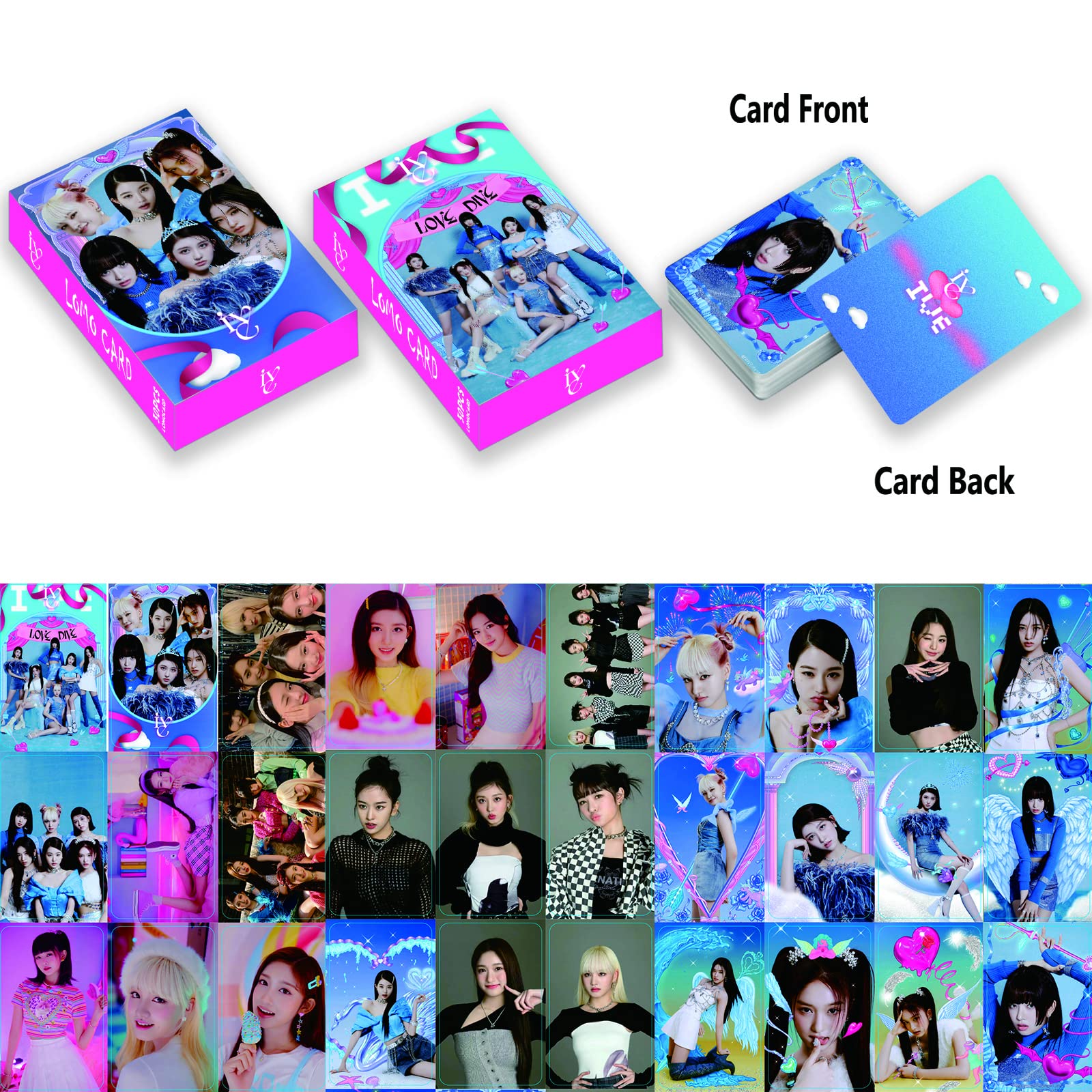 Amazon | ZHENGGE 5パック/150枚 IVE Lomoカード Kpop フォトカード