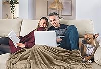 Vista 163 de Utopia Bedding - Manta de vellón de lujo, mullida, antiestática; manta de suave microfibra de 8.8 oz/yd² (300 g/m²) para cama; tamaño individual