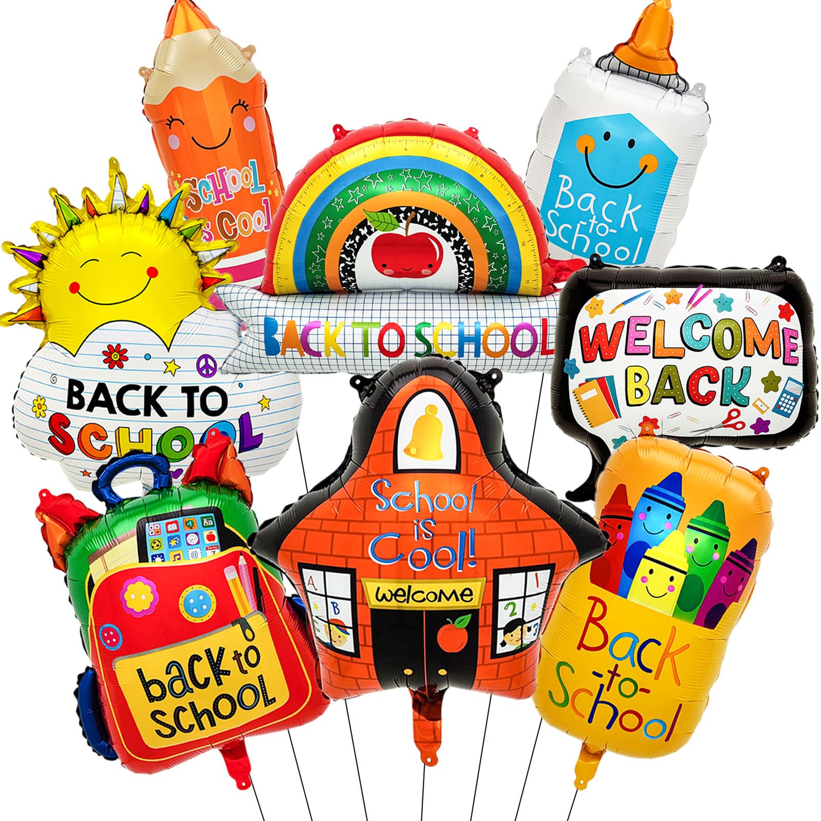 Photo 1 of Tagberoy 8PCS Back To School Balloons
