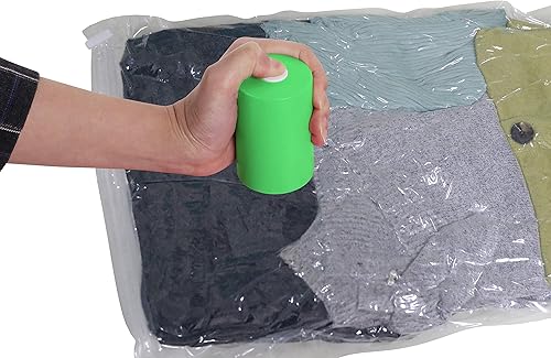 Miniatura 6 de PAC 'N STACK, Almacenamiento de sellado al vacío de mano con bolsas, fácil de usar, reutilizable, impermeable, inalámbrico, compacto y portátil,