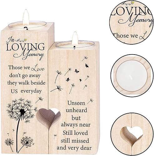 Miniatura 6 de Regalos de duelo considerados, recuerdo y condolencia, regalo conmemorativo de vela para su pérdida, regalos de condolencia para la pérdida de un